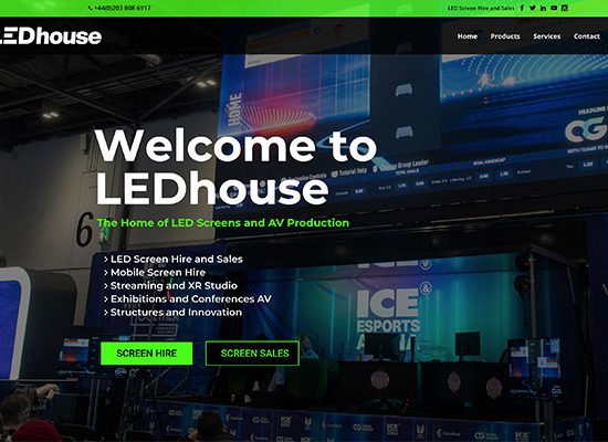 LEDhouse web design