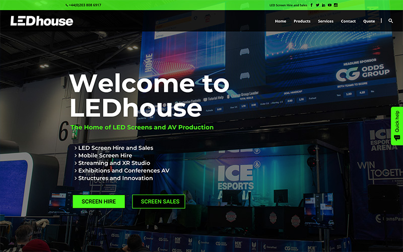 LEDhouse web design